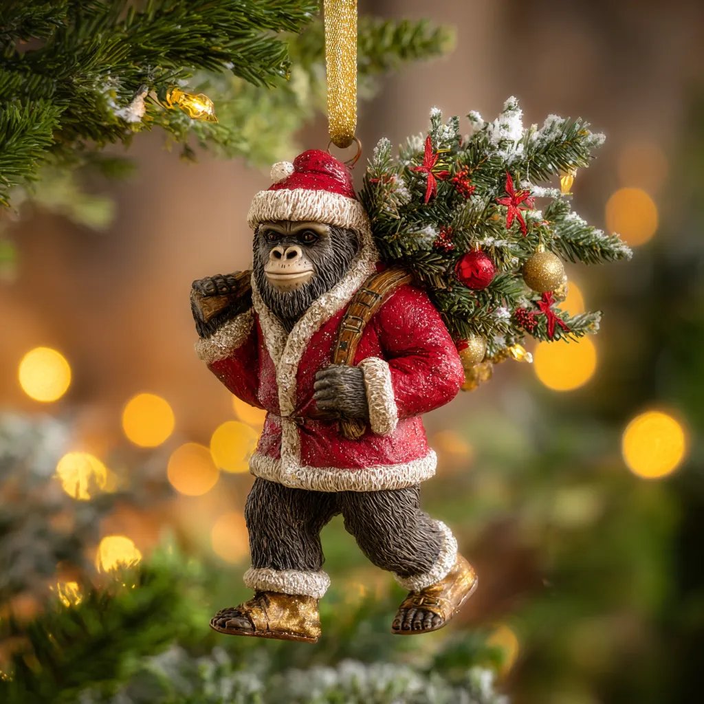 🎄👣Last Day 49% OFF - 2026 Wildlife Wonders CollectionTM  Bigfoot Ornament(3D)🌟