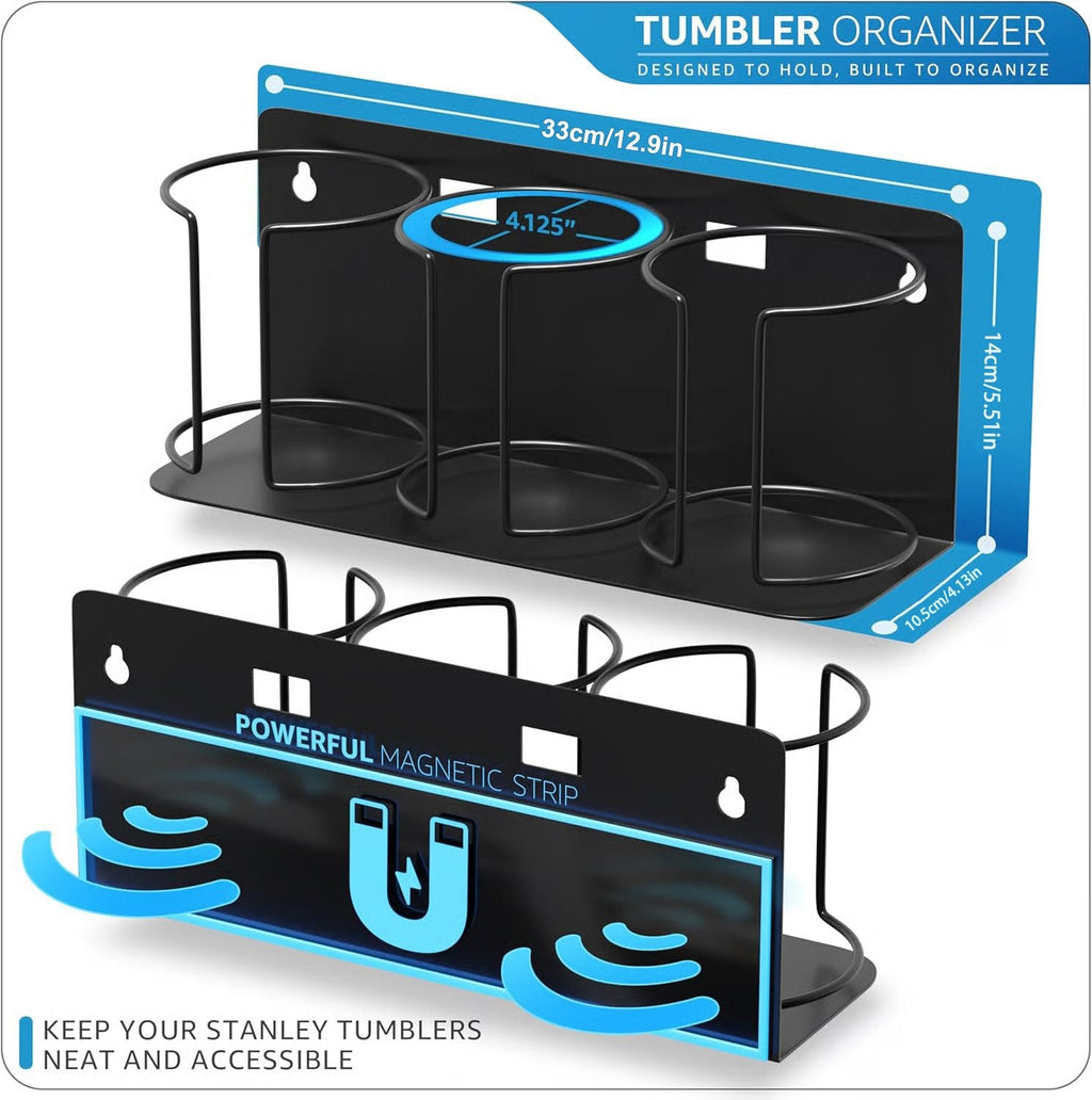 🏆Flash Sale⚡Cup Organizer - Magnetic or Screw Mount Storage for Kitchen, Fridge, or Cabinet