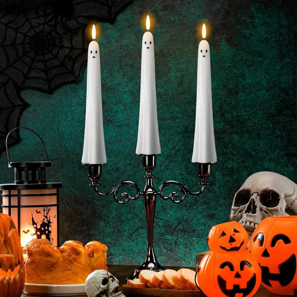 ?50K+ SOLD! Almost Gone ?Ghost Flameless Taper Candles with Remote and Timer